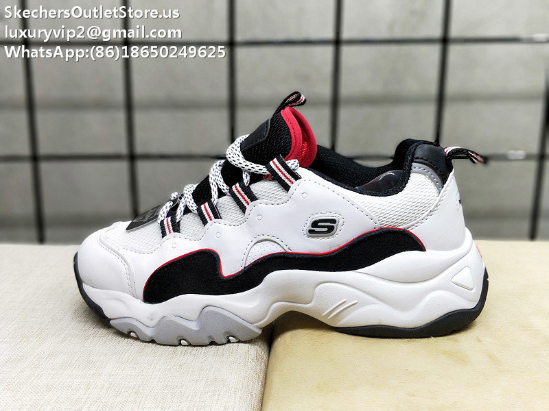 Skechers D'Lites 3 Unisex Sneakers White Black Grey 35-44